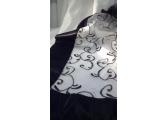 Embroider Sheer Black and White