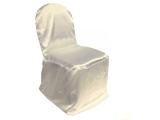 Ivory Satin Folding Chair Cover