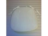 Satin Matte White Chair Pad