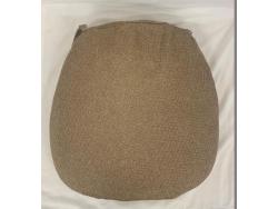 Faux Burlap Chair Pad
