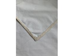 Ivory with Burlap Trim Napkin