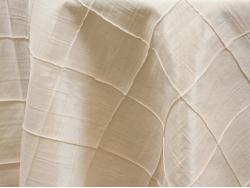 Pintuck Ivory Runner