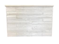 5' Rustic Wood White Wash Bar